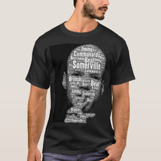 ブロンスキービートタイプフェイスクラシック白黒T Tシャツ