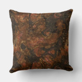 ブロンズとピンクストーン抽象芸術 クッション (裏面)
