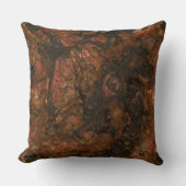 ブロンズとピンクストーン抽象芸術 クッション (正面)
