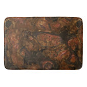 ブロンズとピンクストーン抽象芸術 バスマット (正面)