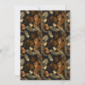 ブロンズと金ゴールドレオパードバチェロレッテ 招待状 (裏面)