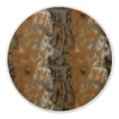 ブロンズと銅の大理石抽象芸術 セラミックノブ (正面)