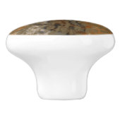 ブロンズと銅の大理石抽象芸術 セラミックノブ (側面)