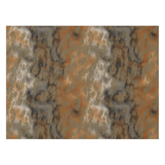 ブロンズと銅の大理石抽象芸術 テーブルクロス (正面(横))