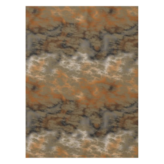 ブロンズと銅の大理石抽象芸術 テーブルクロス (正面)