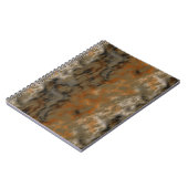 ブロンズと銅の大理石抽象芸術 ノートブック (左側)