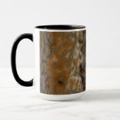 ブロンズと銅の大理石抽象芸術 マグカップ (左)
