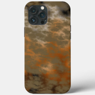 ブロンズと銅の大理石抽象芸術 iPhone 13 PRO MAXケース