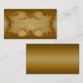 ブロンズのスクロール座席表 プレイスカード (正面/裏面)