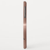 ブロンズのステンレス鋼の外観 Case-Mate iPhoneケース (裏面/左)