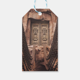 ブロンズのチェーンドア ギフトタグ