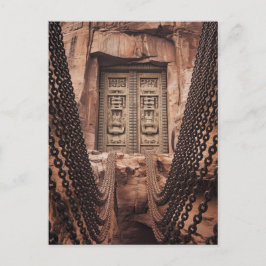 ブロンズのチェーンドア シーズンポストカード