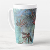 ブロンズのティップドラゴンフライ星空 カフェラテマグ (左アングル)