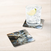 ブロンズのドラゴン像 – 上海、中国コースター スクエアペーパーコースター (インサイチュ)