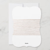 ブロンズのハッピーホリデーズスクリプトクリスマスフォト シーズンカード (裏面)