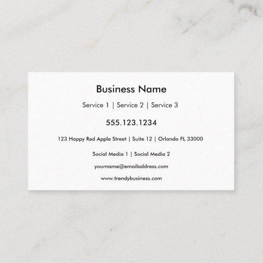 ブロンズのワックスシール(白黒) 名刺 (裏面)