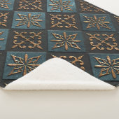 ブロンズの模様。 シェルパブランケット (3/4)