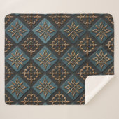 ブロンズの模様。 シェルパブランケット (正面(横))