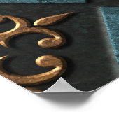 ブロンズの模様。 ポスター (角)