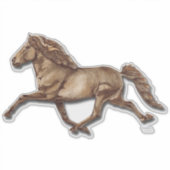ブロンズの氷島馬グレッタ シール (正面)