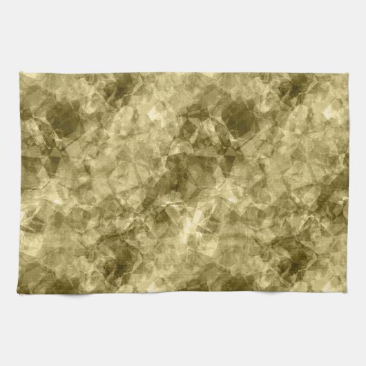ブロンズの縮れたテクスチャ キッチンタオル (横)
