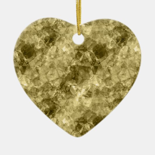 ブロンズの縮れたテクスチャ セラミックオーナメント (正面)