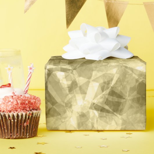 ブロンズの縮れたテクスチャ ラッピングペーパー (誕生日パーティー)