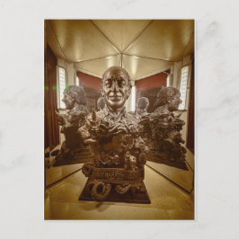 ブロンズの胸像 歴史上の人物 ポストカード