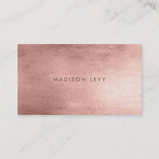 ブロンズの複線アポイントメントカード 予約カード (正面)