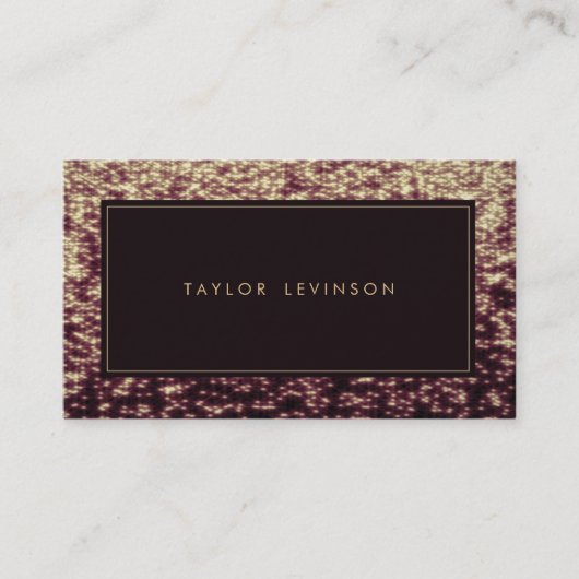 ブロンズの輝く髪の毛サロンスタイリストの名刺 名刺 (正面)