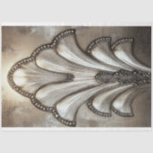 ブロンズの轟音、アールデコきらきら光るモチーフ背景 薄葉紙 (正面)