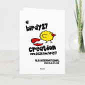 ブロンズの風鈴と太陽のバーストを添えて - 感謝を伝えるカード サンキューカード (裏面)