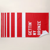 ブロンズを付ける ビーチタオル (正面)