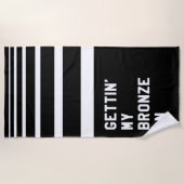 ブロンズを付ける ビーチタオル (正面)