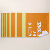 ブロンズを付ける ビーチタオル (正面)