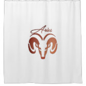 ブロンズアイリーズザラム〔占星術の〕十二宮図 シャワーカーテン (正面)