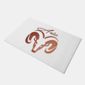 ブロンズアイリーズザラム〔占星術の〕十二宮図 ドアマット (アングル)