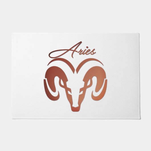 ブロンズアイリーズザラム〔占星術の〕十二宮図 ドアマット (正面)