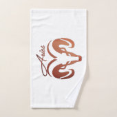 ブロンズアイリーズザラム〔占星術の〕十二宮図 バスタオルセット (ハンドタオル)