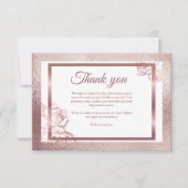 ブロンズアダルトダブルジョイントの双子の誕生日 サンキューカード (正面)