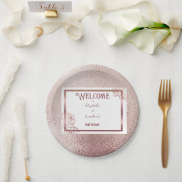 ブロンズアダルトダブルジョイントの双子の誕生日 ペーパープレート