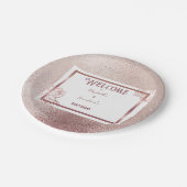 ブロンズアダルトダブルジョイントの双子の誕生日 ペーパープレート (アングル)