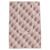 ブロンズアダルトダブルジョイントの双子の誕生日 ミディアムペーパーバッグ (裏面)