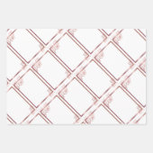 ブロンズアダルトダブルジョイントの双子の誕生日 ラッピングペーパーシート (正面)