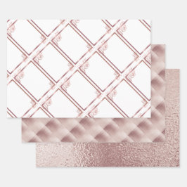 ブロンズアダルトダブルジョイントの双子の誕生日 ラッピングペーパーシート