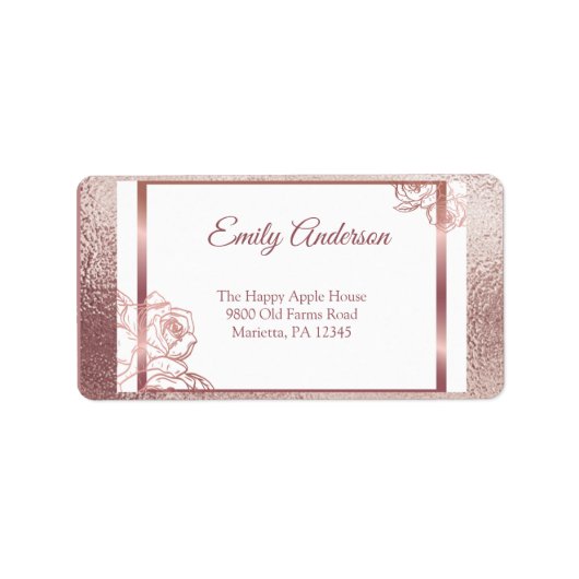 ブロンズアダルトダブルジョイントの双子の誕生日 ラベル (正面)