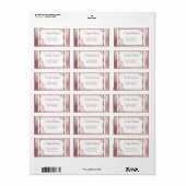 ブロンズアダルトダブルジョイントの双子の誕生日 ラベル (フルシート)