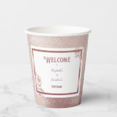 ブロンズアダルトダブルジョイントの双子の誕生日 紙コップ (正面)