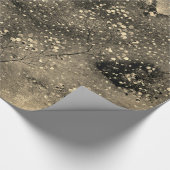 ブロンズウィンターダスクスカイ金ゴールドベリー&スノーフォール ラッピングペーパー (角)