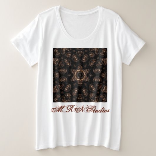 ブロンズエイジ マンダラ プラスサイズTシャツ (デザイン正面)